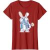 image:imageStar Wars R2D2 Droid Cute Pastel Easter Bunny Costume amp Egg TShirtCranberry Red