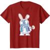 image:imageStar Wars R2D2 Droid Cute Pastel Easter Bunny Costume amp Egg TShirtCranberry Red