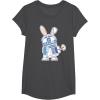 image:imageStar Wars R2D2 Droid Cute Pastel Easter Bunny Costume amp Egg TShirtDark Heather Grey