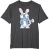 image:imageStar Wars R2D2 Droid Cute Pastel Easter Bunny Costume amp Egg TShirtDark Heather Grey