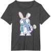 image:imageStar Wars R2D2 Droid Cute Pastel Easter Bunny Costume amp Egg TShirtDark Heather Grey