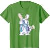 image:imageStar Wars R2D2 Droid Cute Pastel Easter Bunny Costume amp Egg TShirtGrass Green