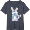 image:imageStar Wars R2D2 Droid Cute Pastel Easter Bunny Costume amp Egg TShirtHeather Blue