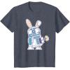 image:imageStar Wars R2D2 Droid Cute Pastel Easter Bunny Costume amp Egg TShirtHeather Blue
