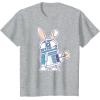 image:imageStar Wars R2D2 Droid Cute Pastel Easter Bunny Costume amp Egg TShirtHeather Grey