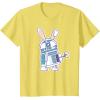 image:imageStar Wars R2D2 Droid Cute Pastel Easter Bunny Costume amp Egg TShirtLemon Yellow