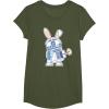 image:imageStar Wars R2D2 Droid Cute Pastel Easter Bunny Costume amp Egg TShirtOlive Green