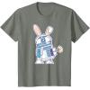 image:imageStar Wars R2D2 Droid Cute Pastel Easter Bunny Costume amp Egg TShirtOlive Heather
