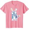image:imageStar Wars R2D2 Droid Cute Pastel Easter Bunny Costume amp Egg TShirtPink