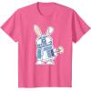 image:imageStar Wars R2D2 Droid Cute Pastel Easter Bunny Costume amp Egg TShirtPink Heather