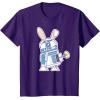 image:imageStar Wars R2D2 Droid Cute Pastel Easter Bunny Costume amp Egg TShirtPurple