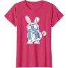 image:imageStar Wars R2D2 Droid Cute Pastel Easter Bunny Costume amp Egg TShirtRed Heather