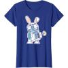 image:imageStar Wars R2D2 Droid Cute Pastel Easter Bunny Costume amp Egg TShirtRoyal Blue