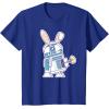 image:imageStar Wars R2D2 Droid Cute Pastel Easter Bunny Costume amp Egg TShirtRoyal Blue