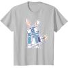 image:imageStar Wars R2D2 Droid Cute Pastel Easter Bunny Costume amp Egg TShirtSilver Grey