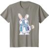 image:imageStar Wars R2D2 Droid Cute Pastel Easter Bunny Costume amp Egg TShirtSlate Grey