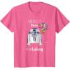 image:imageStar Wars R2D2 Greatest Mom in the Galaxy Mothers Day TShirtPink Heather
