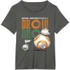 image:imageStar Wars Rise of Skywalker BB8 and DO Droid TShirtAsphalt Grey