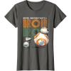 image:imageStar Wars Rise of Skywalker BB8 and DO Droid TShirtAsphalt Grey