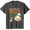 image:imageStar Wars Rise of Skywalker BB8 and DO Droid TShirtAsphalt Grey