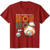 image:imageStar Wars Rise of Skywalker BB8 and DO Droid TShirtCranberry Red