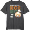 image:imageStar Wars Rise of Skywalker BB8 and DO Droid TShirtDark Heather Grey