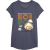 image:imageStar Wars Rise of Skywalker BB8 and DO Droid TShirtHeather Blue