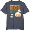 image:imageStar Wars Rise of Skywalker BB8 and DO Droid TShirtHeather Blue