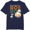 image:imageStar Wars Rise of Skywalker BB8 and DO Droid TShirtNavy Blue
