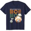 image:imageStar Wars Rise of Skywalker BB8 and DO Droid TShirtNavy Blue