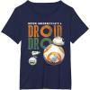 image:imageStar Wars Rise of Skywalker BB8 and DO Droid TShirtNavy Blue