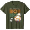 image:imageStar Wars Rise of Skywalker BB8 and DO Droid TShirtOlive Green
