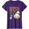 image:imageStar Wars Rise of Skywalker BB8 and DO Droid TShirtPurple