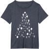 image:imageStar Wars Ship Ornaments Top Christmas Tree TShirt TShirtHeather Blue