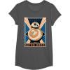 image:imageStar Wars The Force Awakens BB8 Astro Droid Poster TShirtAsphalt Grey