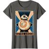 image:imageStar Wars The Force Awakens BB8 Astro Droid Poster TShirtAsphalt Grey