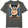 image:imageStar Wars The Force Awakens BB8 Astro Droid Poster TShirtAsphalt Grey