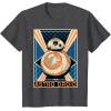 image:imageStar Wars The Force Awakens BB8 Astro Droid Poster TShirtDark Heather Grey