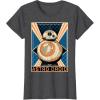 image:imageStar Wars The Force Awakens BB8 Astro Droid Poster TShirtDark Heather Grey