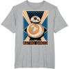 image:imageStar Wars The Force Awakens BB8 Astro Droid Poster TShirtHeather Grey