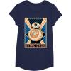 image:imageStar Wars The Force Awakens BB8 Astro Droid Poster TShirtNavy Blue