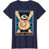 image:imageStar Wars The Force Awakens BB8 Astro Droid Poster TShirtNavy Blue