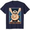 image:imageStar Wars The Force Awakens BB8 Astro Droid Poster TShirtNavy Blue