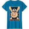 image:imageStar Wars The Force Awakens BB8 Astro Droid Poster TShirtSapphire Blue