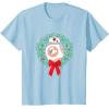 image:imageStar Wars The Force Awakens Christmas Crown BB8 Chest Logo TShirtBaby Blue