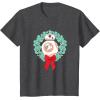 image:imageStar Wars The Force Awakens Christmas Crown BB8 Chest Logo TShirtDark Heather Grey