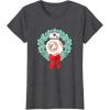 image:imageStar Wars The Force Awakens Christmas Crown BB8 Chest Logo TShirtDark Heather Grey
