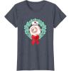 image:imageStar Wars The Force Awakens Christmas Crown BB8 Chest Logo TShirtHeather Blue