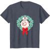 image:imageStar Wars The Force Awakens Christmas Crown BB8 Chest Logo TShirtHeather Blue