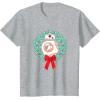image:imageStar Wars The Force Awakens Christmas Crown BB8 Chest Logo TShirtHeather Grey
